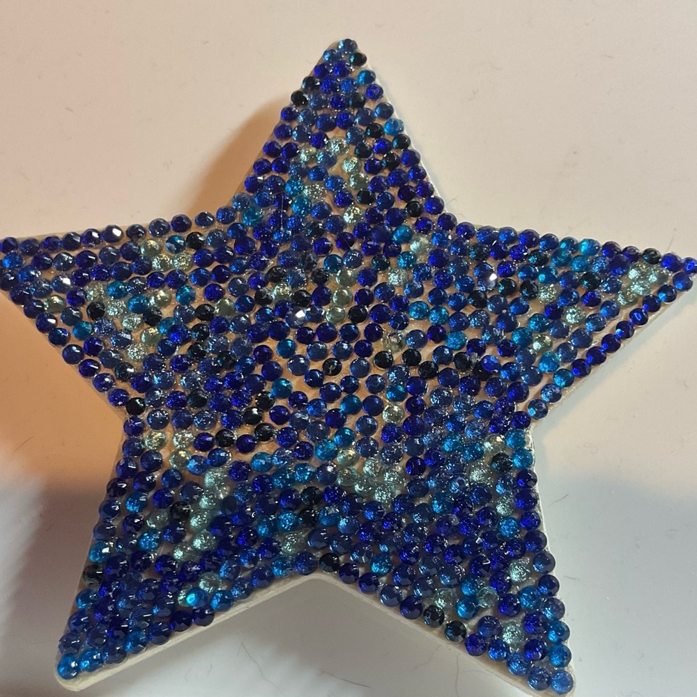 Custom Diamond Art Star Magnet – Personalized Color – Handmade Decor